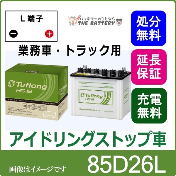 【2個セット】Tuflong HG-IS 配送車・トラック用バッテリー