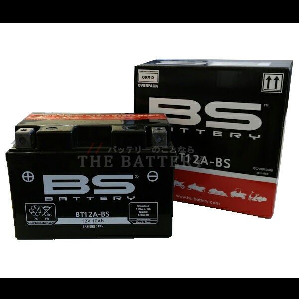 保証付 BT12A-BS バイク バッテリー BSバッテリー 二輪 用 互換 YT12A-BS FT12A-BS FTZ9-BS スカイウェイブ250  | ザ・バッテリー THE BATTERY