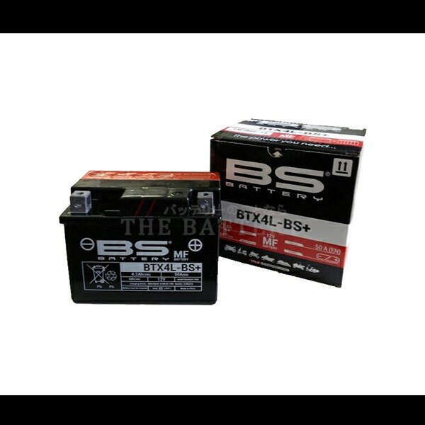 保証付 BTX4L-BS バイク バッテリー BSバッテリー 二輪 用 互換 YTX4L-BS FTH4L-BS GTX4L-BS GTH4L-BS  FTX4L-BS ジョグ トゥデイ レッツ4 | ザ・バッテリー THE BATTERY